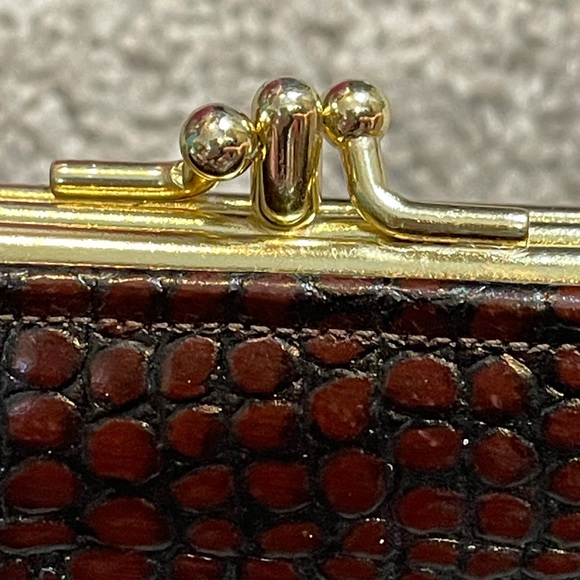 Vintage Belle Brummel Moc Alligator Brown Wallet - Picture 9 of 12